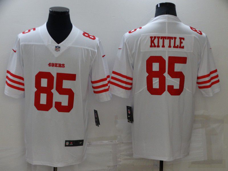 Men San Francisco 49ers #85 Kittle White 2023 Nike Vapor Limited NFL Jersey